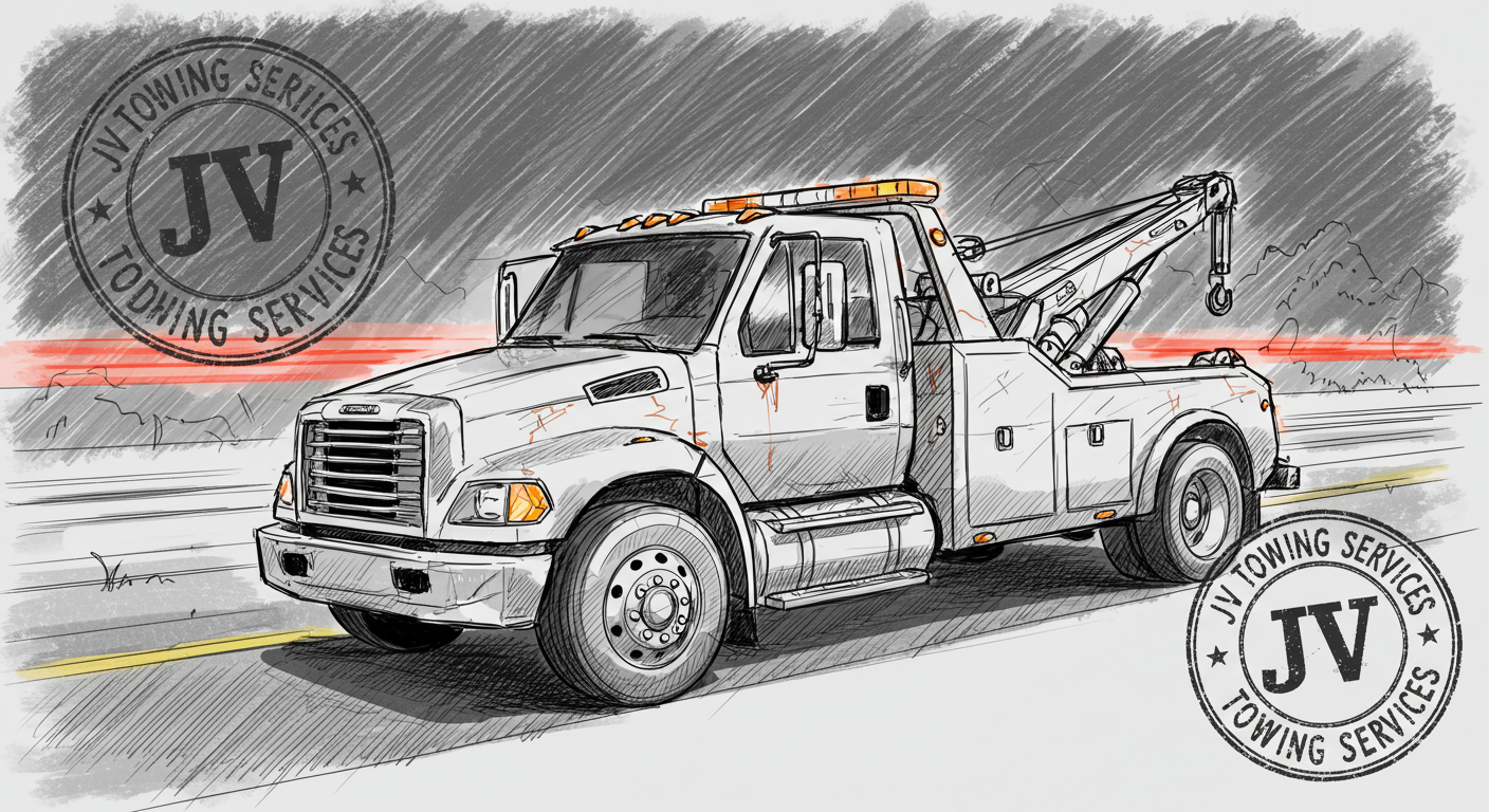 JV Towing modern towing equipment winches and professional tools